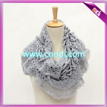 knit infinity scarf with lace