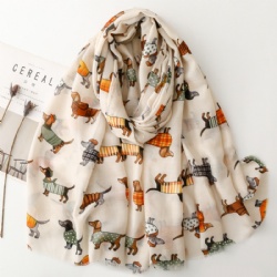 Printed cute scarf